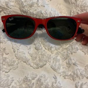 Red “New Wayfarer” Ray Bans